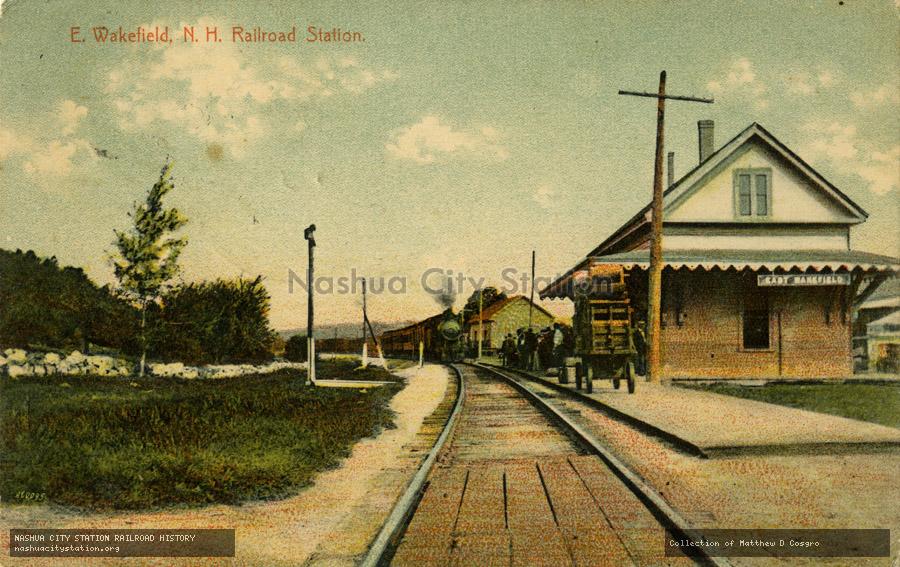 Postcard: East Wakefield, New Hampshire Railroad Station